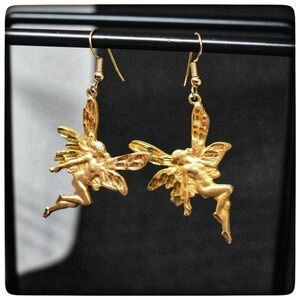 Gold Fairy Earrings